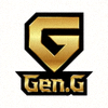 Gen.G电子竞技俱乐部标志 - 黑色与金色设计