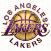 洛杉矶湖人队队徽 - 紫色与金色篮球标志