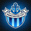 曼彻斯特城足球俱乐部队徽 - 蓝色船锚标志